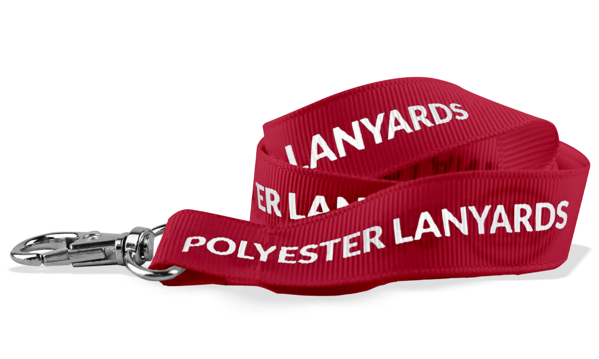 Lanyards económicos para eventos personalizados 25mm - Impressão a uma cor
