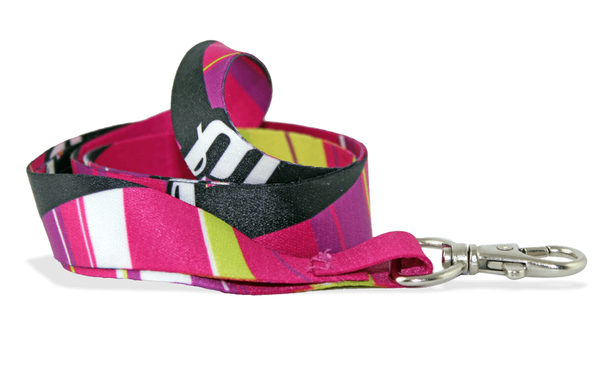 Lanyards de cetim personalizados 20mm - Impressão a cores (Full-Colour)