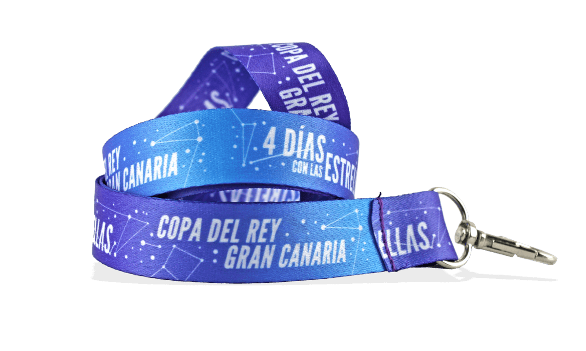 Lanyards de cetim personalizados 10mm - Impressão a cores (Full-Colour)