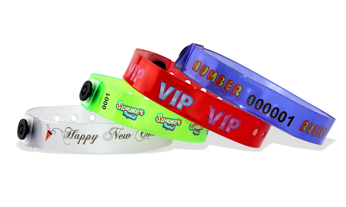 Pulseiras de vinil personalizadas ClearImage (13 mm)