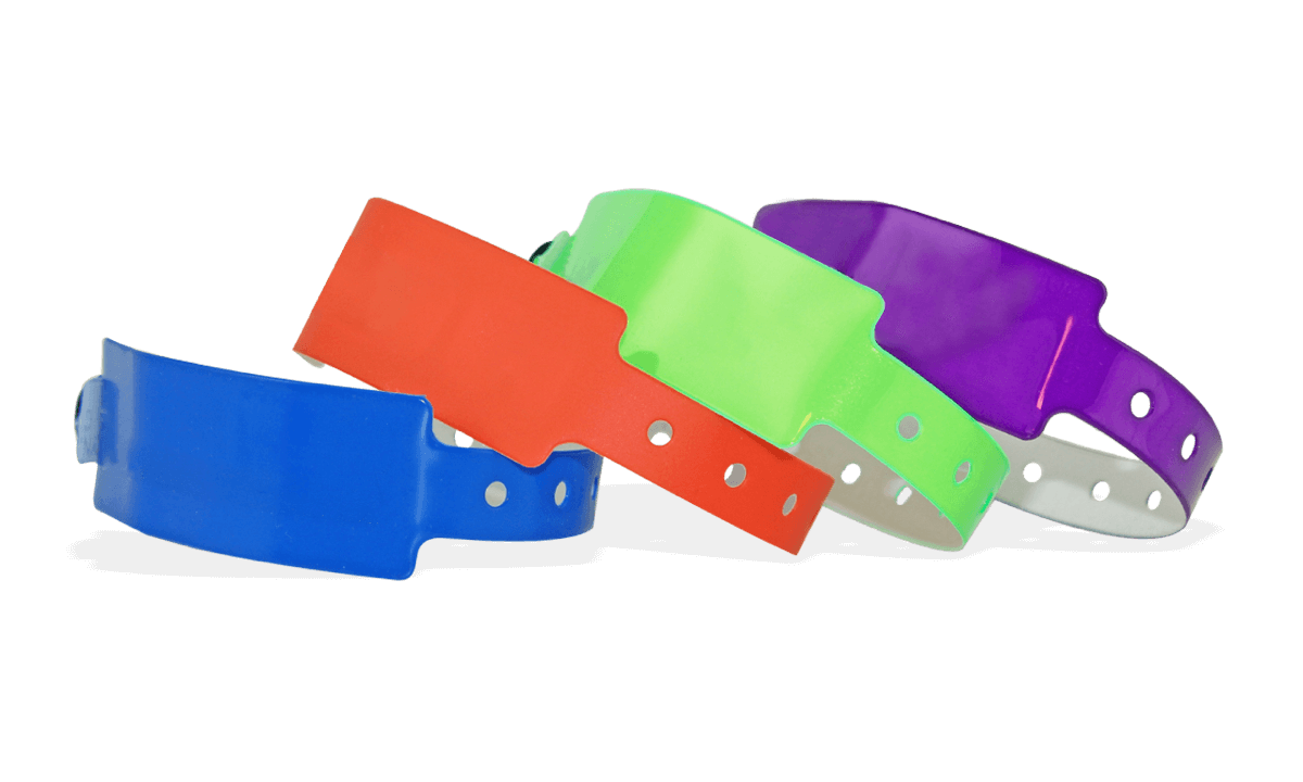 Pulseiras de vinil largas 25 mm