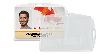 Porta-cartão semirrígido multicartão com ranhura para o polegar – Translúcido