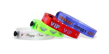 Pulseiras de vinil personalizadas ClearImage (13 mm)