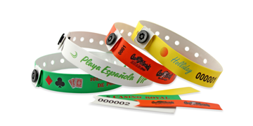Pulseiras de vinil de 13 mm personalizadas a cores (Full-Colour)