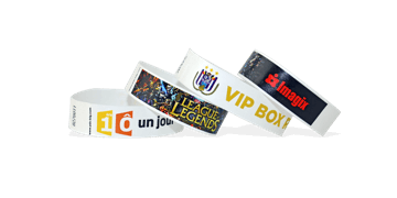 Pulseiras Tyvek 19 mm Personalizadas a cores (Full-Colour)
