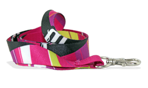 Lanyards de cetim personalizados 20mm - Impressão a cores (Full-Colour)