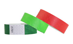 Pulseiras de Tyvek de 19 mm
